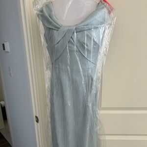 Teri Jon Sparkling Sky Blue Gown